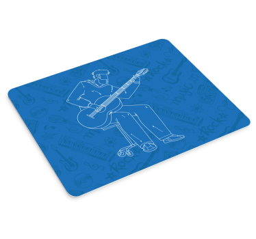 Gaming mouse pad guitarist in action - TenStickers