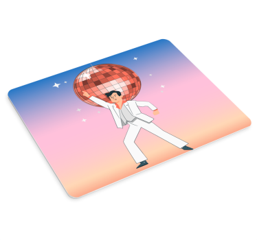 Disco ball dance gaming mouse pad - TenStickers