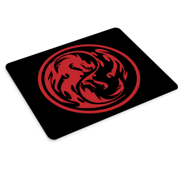 Gaming mouse pad fierce dragon emblem - TenStickers