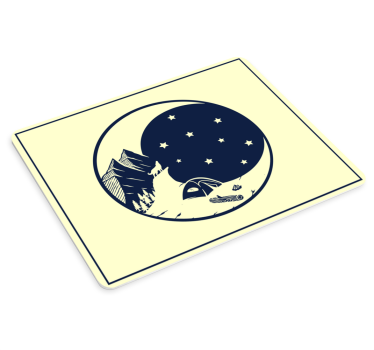 Gaming mouse pad night sky adventure - TenStickers