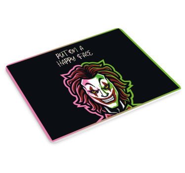 Creepy clown design gaming mouse pad - TenStickers