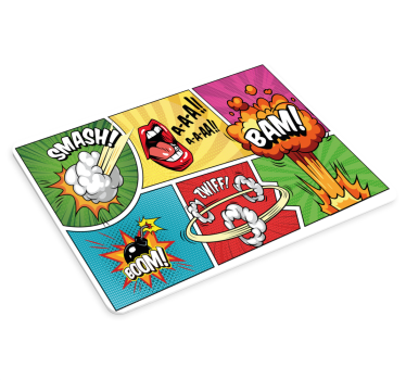 Gaming mouse pad comic explosion design - TenStickers