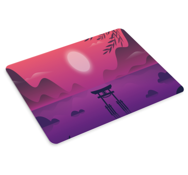 Gaming mouse pad serene mountain sunset - TenStickers