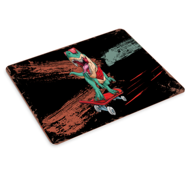 Gaming mouse pad skating dinosaur adventure - TenStickers