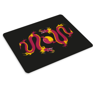 Gaming mouse pad with detailed dragon artwork - TenStickers