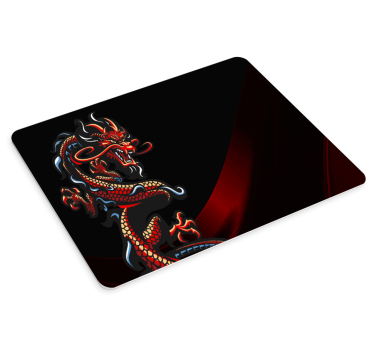 Gaming mouse pad with intense dragon artwork - TenStickers