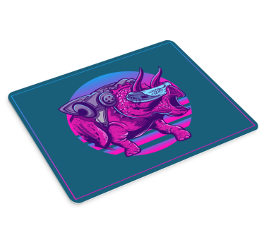 Gaming mouse pad futuristic triceratops design - TenStickers