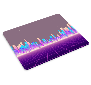 Futuristic cityscape view gaming mouse pad - TenStickers