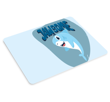 Cute shark graphic gaming mouse pad - TenStickers