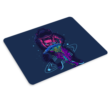 Gaming mouse pad astronaut with jellyfish - TenStickers