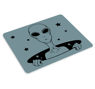 Gaming mouse pad alien holding stars - TenStickers
