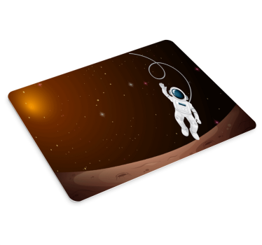 Gaming mouse pad astronaut in floating space - TenStickers