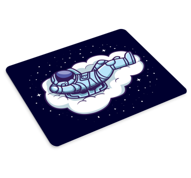 Gaming mouse pad astronaut floating on cloud - TenStickers