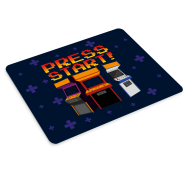 Gaming mouse pad retro arcade machines - TenStickers