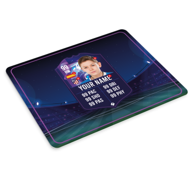 Soccer player card gaming mouse pad - TenStickers