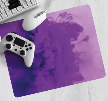 Abstract purple swirl gaming mouse pad - TenStickers