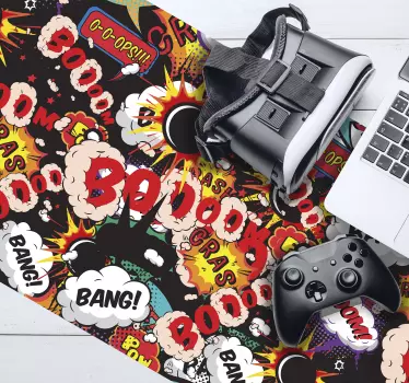 Boom gaming vinyl XXL mouse pad - TenStickers