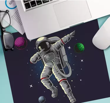 Gaming mouse pad astronaut floating in space - TenStickers