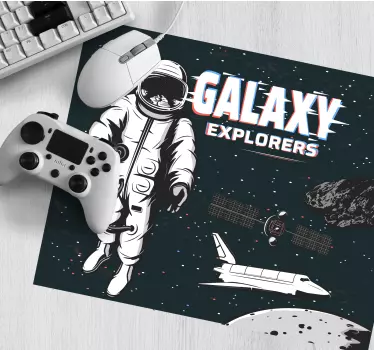 Gaming mouse pad astronaut galaxy adventure - TenStickers