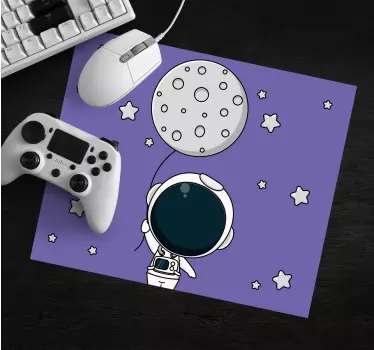 Gaming mouse pad astronaut with balloon - TenStickers