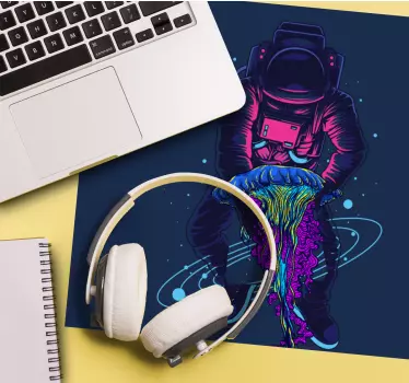 Gaming mouse pad astronaut with jellyfish - TenStickers