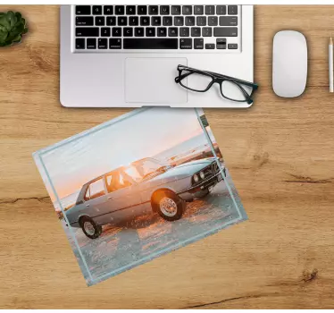Gaming mouse pad classic car by the seaside - TenStickers