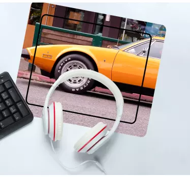 Gaming mouse pad classic yellow sports car - TenStickers