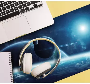 Gaming mouse pad cosmic planetary scene - TenStickers