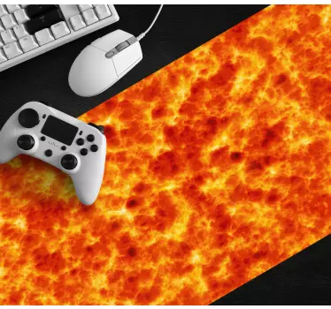 Gaming mouse pad fiery lava design - TenStickers