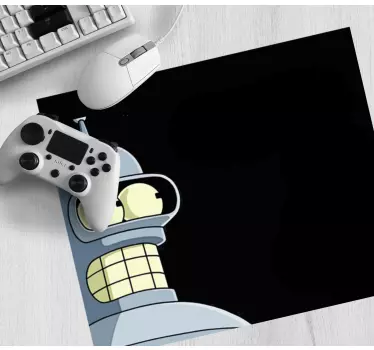 Gaming mouse pad robot character portrait - TenStickers