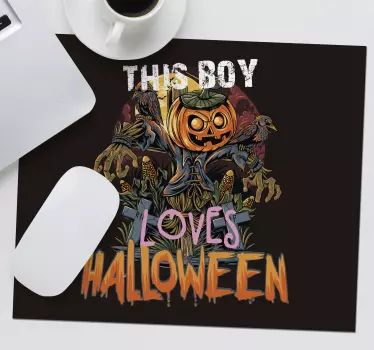 Gaming mouse pad scarecrow halloween design - TenStickers