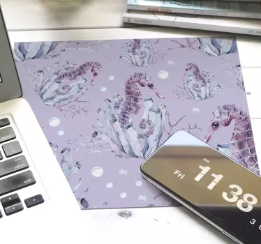 Gaming mouse pad seahorse aquatic design - TenStickers