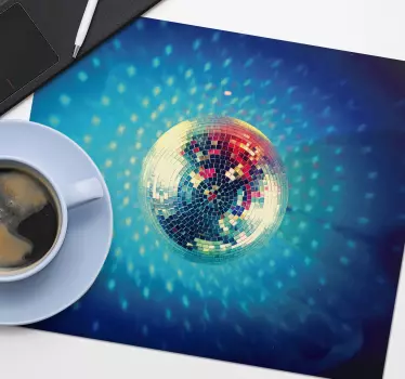 Gaming mouse pad with disco ball sparkle - TenStickers