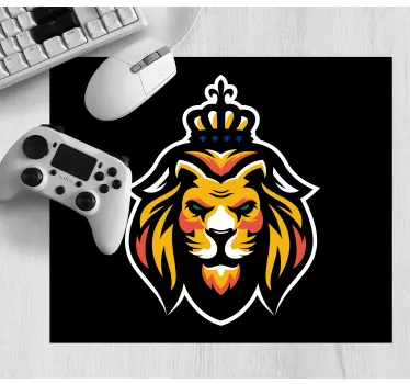 Gaming mouse pad with lion king emblem - TenStickers