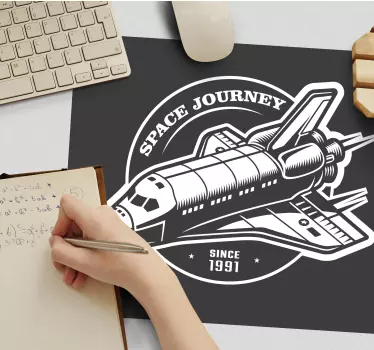 Gaming mouse pad with space shuttle design - TenStickers