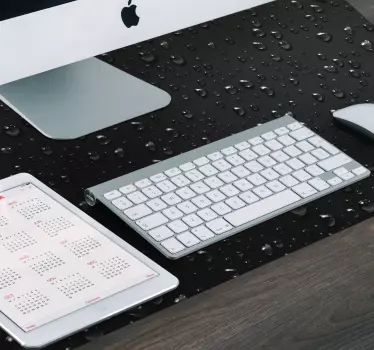 Gaming mouse pad with water droplet design - TenStickers