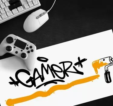 Graffiti gamer statement gaming mouse pad - TenStickers