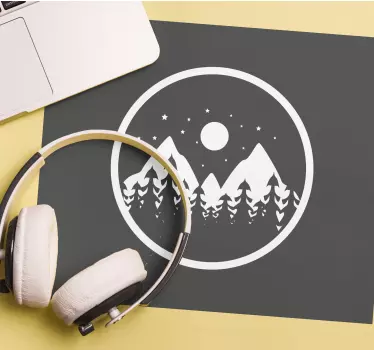 Mountain scenery view gaming mouse pad - TenStickers