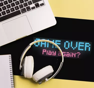 Retro game message gaming mouse pad - TenStickers