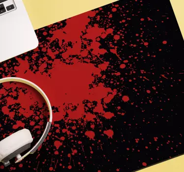 Blood gaming vinyl XXL mouse pad - TenStickers