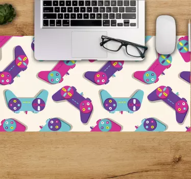 Vibrant game controllers gaming mouse pad - TenStickers