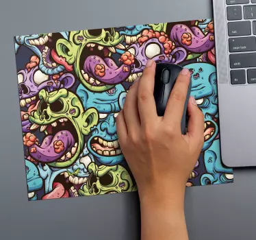 Zombies gaming vinyl mouse pad - TenStickers