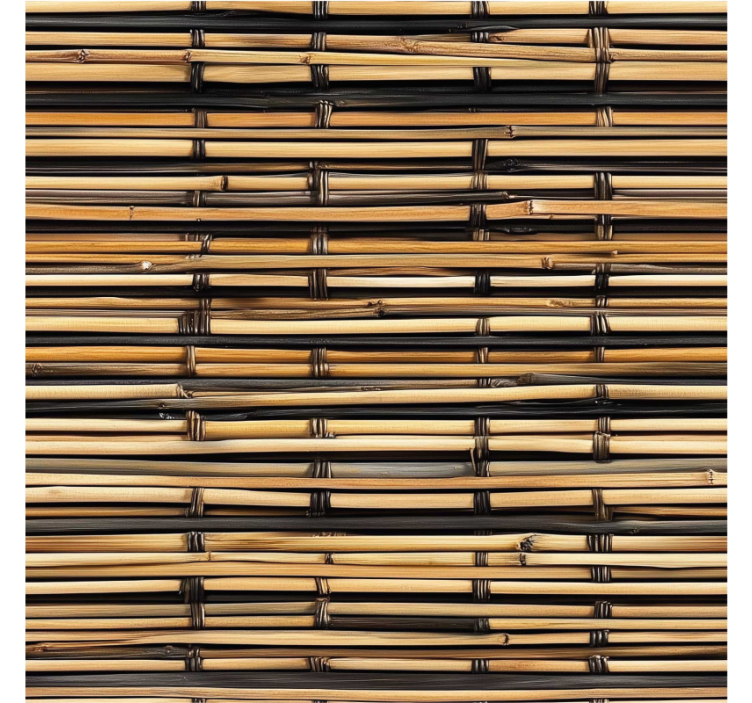 Wood texture  blinds in a kitchen - TenStickers