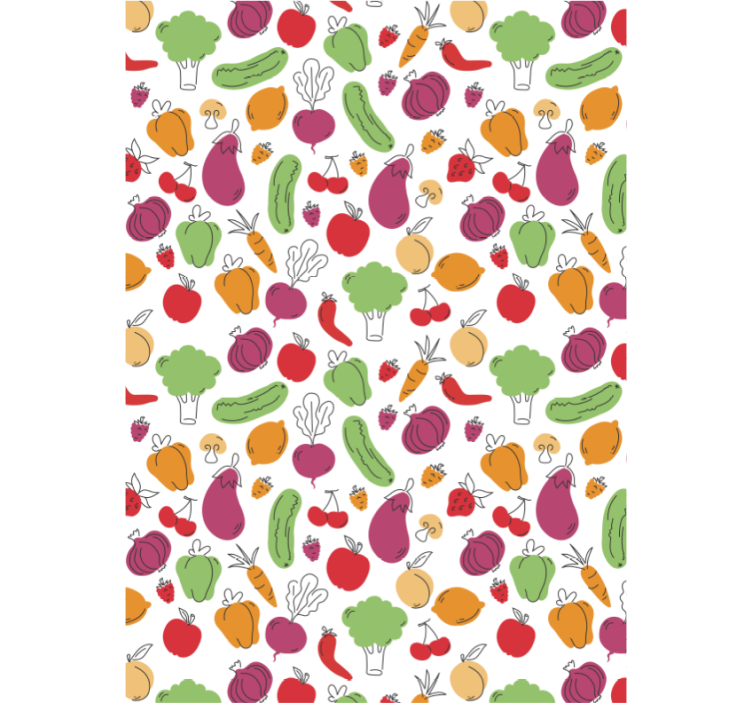 Fruits and vegetables  blinds in a kitchen - TenStickers