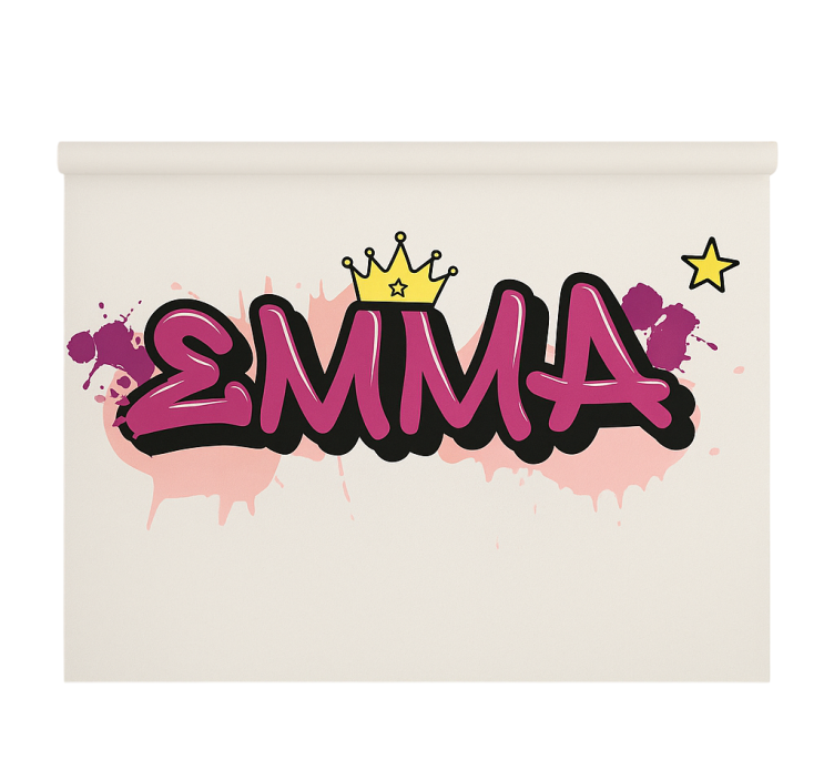 Pink custom graffiti blind kids - TenStickers