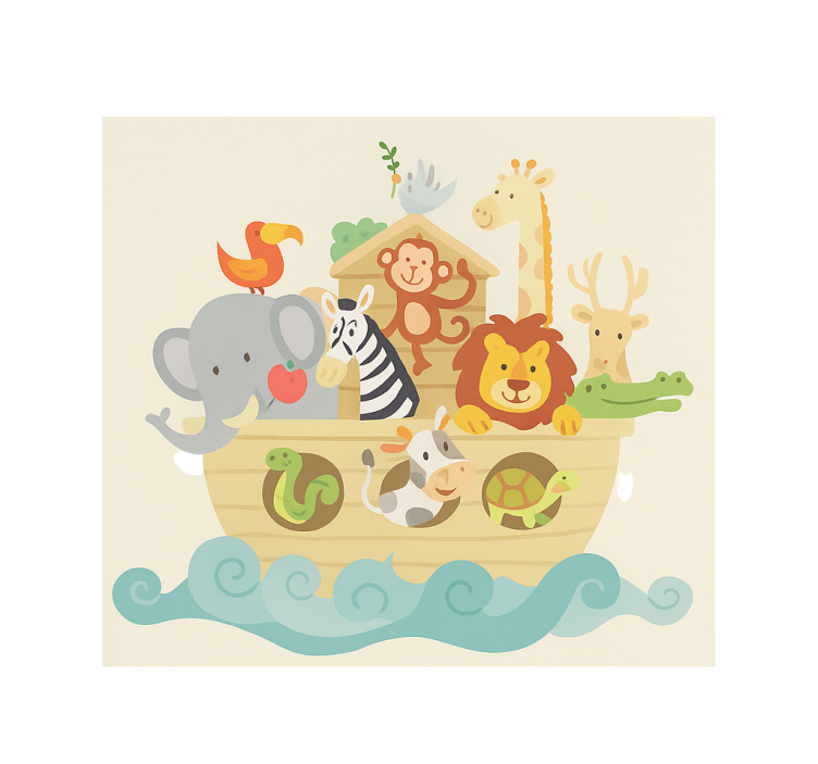 Blind kids noah's ark design - TenStickers