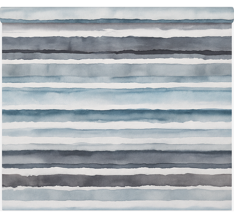 Watercolor horizon pattern bathroom blind - TenStickers