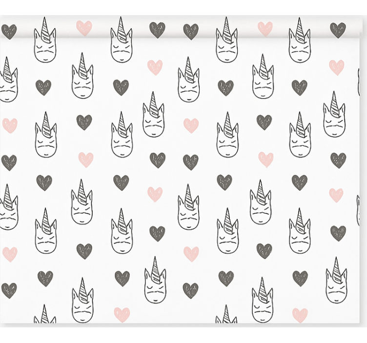 Nordic unicorns pattern blind kids - TenStickers