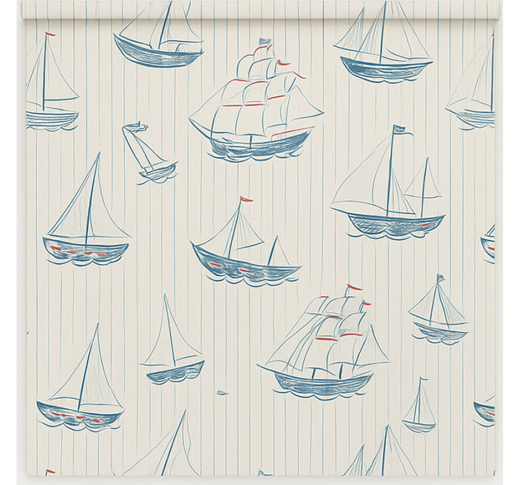 Drawing boats design blind kids - TenStickers