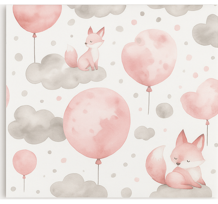 Pastel balloons and clouds blind kids - TenStickers